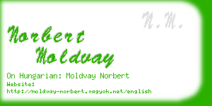 norbert moldvay business card